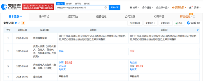三只羊助農(nóng)運營公司高管變更與業(yè)務(wù)拓展 聚焦針紡織品銷售新動向